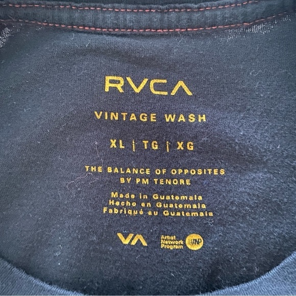 RVCA Skate Pocket Tee Vintage Wash Shirt Men XL - Picture 5 of 7